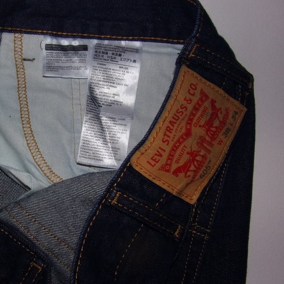 Levi Strauss & Co Men's Regular Fit 505 Dark Blue 38 x 34 - Picture 6 of 6